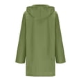 thumbnail image 4 of Gyexs Womens Waterproof Raincoat Lightweight Rain Jacket Long Hooded Trench Coats Outdoor Windbreaker Travel Jackets, 4 of 5