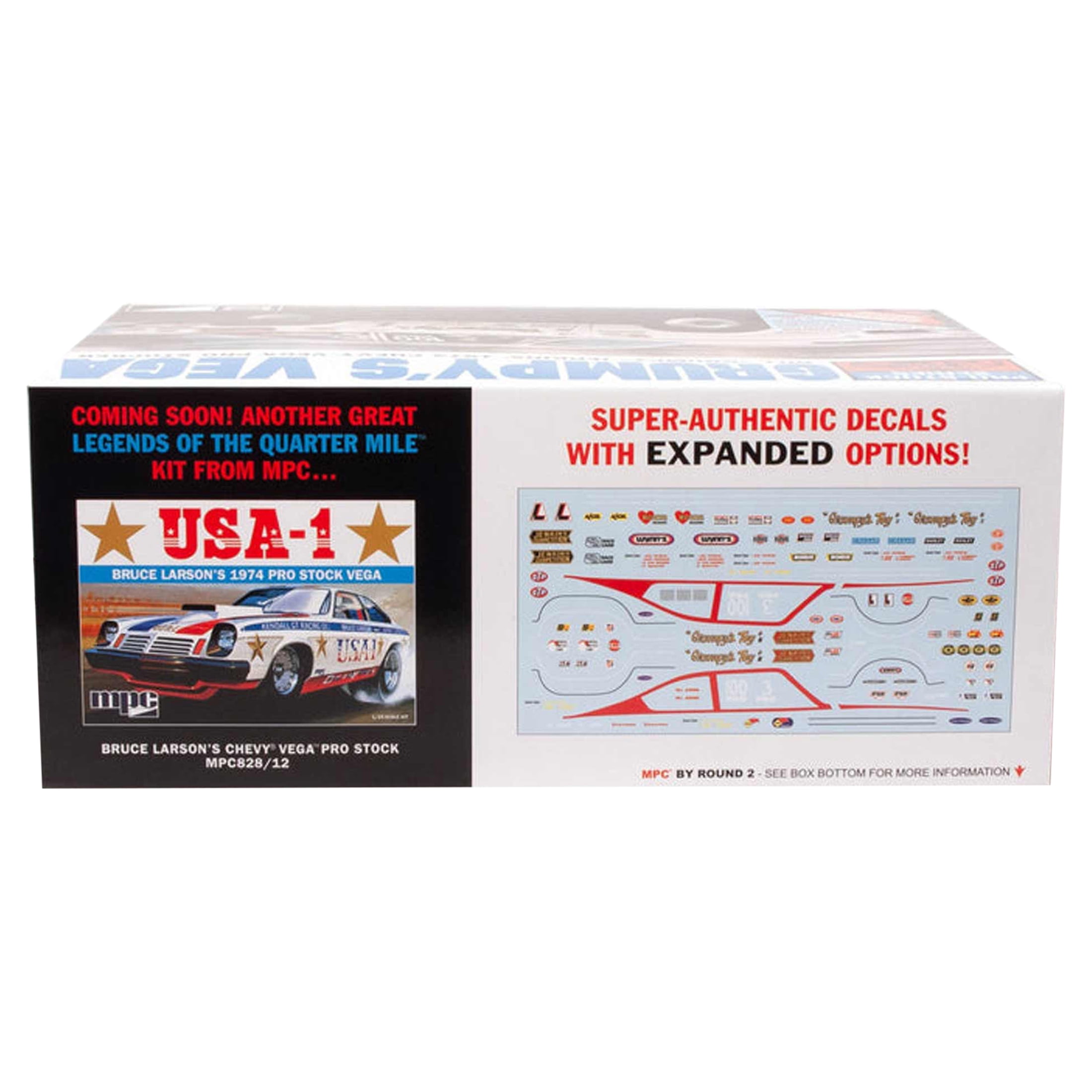 MPC Skill 2 Model Kit 1972 Chevrolet Vega Pro Stock Bill "Grumpy" Jenkins' "Legends of the Quarter Mile" 1/25 Scale Model