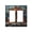 Double Toggle, variant on Books Lovers Stained Glass Art Single Toggle Wall Plate Decorative Electrical Outlet Light Switch Cover Switchplate