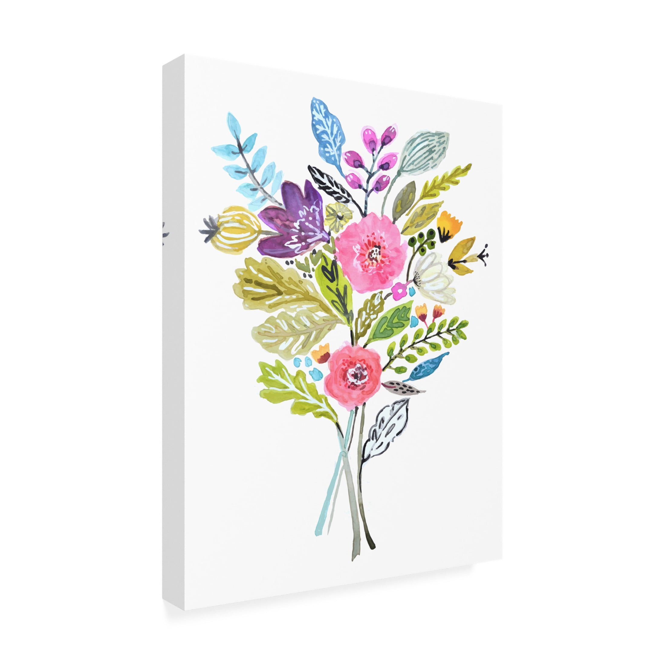 Trademark Fine Art Karen Fields  Simple Short Stems IV Canvas Wall Art