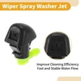 thumbnail image 4 of Unique Bargains Windshield Washer Nozzle Kit for Honda Pilot 2009-2014 No.76810SZAA01ZA with Gaskets,Hose Connector Fluid Hose, 4 of 6