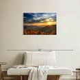 thumbnail image 2 of Elephant Stock Shenandoah Sundown Wall Art - Horizontal Canvas Wall Art - Living Room Wall Decor - Nature Canvas - Gray And Orange Decor - 30" x 20", 2 of 8