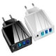 thumbnail image 4 of Cargador USB C de 3,1 A Cargador de pared USB de 4 puertos para smartphones 3USB + Tipo C Cabezal de carga de 4 puertos, 4 of 7