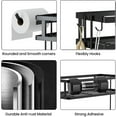 Isyunen 2Tier over the Toilet Storage Rack,Metal Bathroom Shelf with