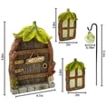 thumbnail image 2 of Set de esculturas de resina para decoración de jardín, puerta y ventana, 2 of 3
