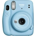 thumbnail image 4 of Fujifilm Instax Mini 11 Sky Blue Camera with Fuji Instant Film Twin Pack (20 Pictures) + Blue Case with Strap, Album, Stickers, and More Accessories Bundle, 4 of 7
