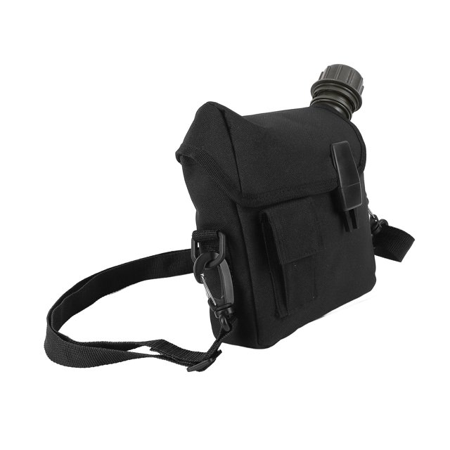 Bouteille d'Eau Extérieure, 1,5l Grande Capacité Portable Plate pour Camping avec Sac de Taille pour Sports de Plein Air Randonnée