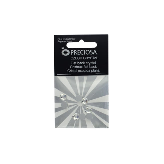 John Bead Preciosa Czech V12 Fltbk ss30 Crystal