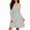 *Gray, variant on ClodeEU Women's Long Sleeve V Neck A-line Knee Length Dress,Fall Winter Casual Ribbed Knit Drees Green,Womens Plus S