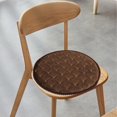thumbnail image 7 of Oneshrt Round Chair Cushion, Thickened Memory Foam Pads, Non Slip Velvet Cushion, Slow Rebounds Buttock Cushion for Living Room, Office, Car (Round - Coffee, 15.75x15.75 in), 7 of 7