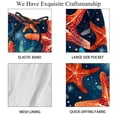 thumbnail image 4 of luoweisi Men's Beach Shorts Quick Dry Swim Trunks with Mesh Lining Starfish 2XL, 4 of 5