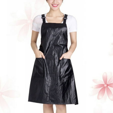 

NICEXMAS Professional Waterproof Working Apron for Salon Hairstylist Hairdresser Waiter (Black)