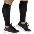 thumbnail image 4 of Wide Calf Mojo Unisex Footless Compression Socks 20-30mmHg - Black, 3X-Large, 4 of 8