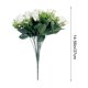 thumbnail image 3 of Ramo de rosas artificiales de seda sintética en jarrón | Centro de mesa floral artificial para decoración de mesa en el hogar | Decoración para fiestas de oficina con tallos de plástico, 3 of 6