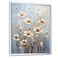 thumbnail image 2 of Designart "Elegant Beige Wildflower Splendor I" Wildflowers Floater Framed Wall Art Prints, 2 of 5