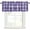 Purple, variant on Purple Plaid Rod Pocket Curtain Valance, Modern Art Checkered Farmhouse Farmhouse Window Valance for Living Room, Bedroom, Kitchen 60"W x 18"L