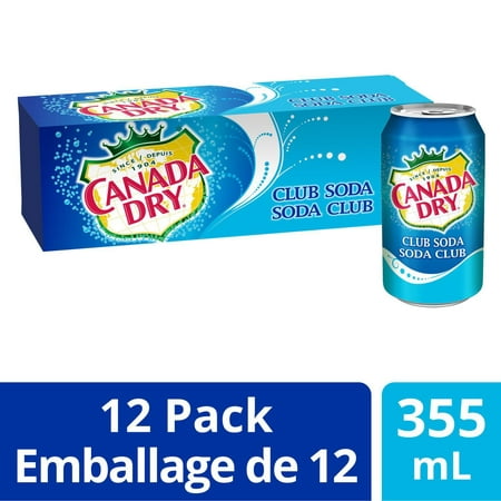 Canada Dry® Club Soda 355 mL Cans, 12 Pack | Walmart Canada