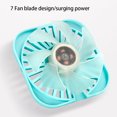 thumbnail image 3 of Naiovety Humidificador de aire acondicionado recargable USB de verano con ventilador plegable de mano con luz de noche LED colorida Escalada No.2 Naiovety OD016612-02, 3 of 6