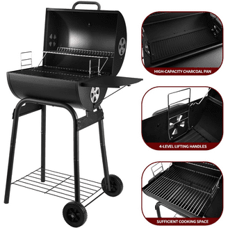 UniFlame Deluxe 38-inch Outdoor Charcoal Grill - Walmart.com