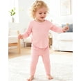 thumbnail image 3 of 6 Months Baby Girls Clothes 12 Months Girls 3 Pack Fall Winter Outfits Infant Girl Long Sleeve Top Pants 6PCS Clothing Set Pink, 3 of 6