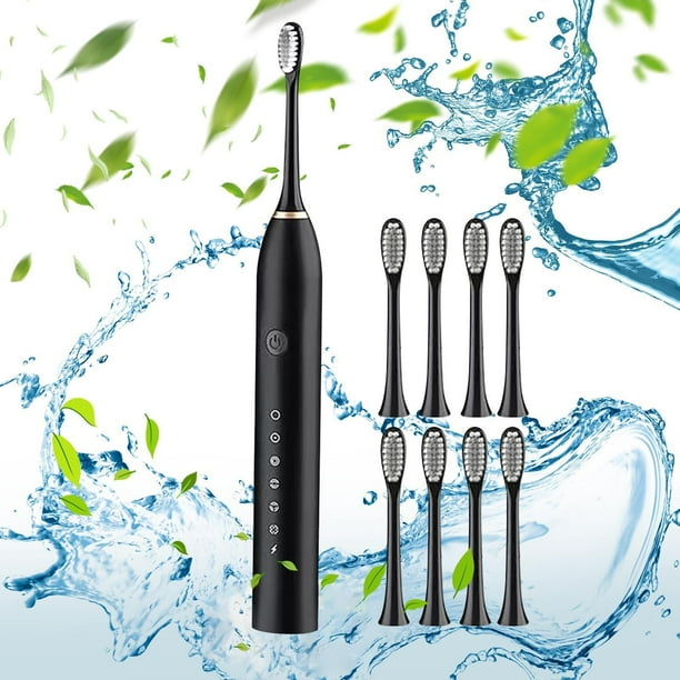 32000 Timess/min High Frequency Electronic Toothbrush 8 Brush Heads Adults And Children 6 Modes Electronic Toothbrush