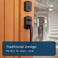 thumbnail image 4 of Weiser Prescott Venetian Bronze Front Door Lock and Handle Set, Deadbolt Lock and Handleset with Reversible Katella Interior Door Handle, Front Door Handles with Lock/Front Door Lock, Home, 4 of 6
