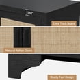 thumbnail image 3 of Eastvita Console Multimédia Bohème - Armoires de Rangement pour Salon Style Ferme Noir, 3 of 6