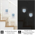 thumbnail image 6 of Shark LED Square Night Lights- Modern and Energy Efficient Bedside Lamps for a Soothing Atmosphere - Set of 2, 6 of 6