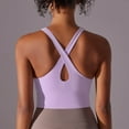 thumbnail image 5 of Nmnitkp Tank Top for Women Comfortable and Breathable Womens Square Neck Longline Sports Bra - Workout Crop Tank Tops Padded with Built in Shelf Yoga Bra, 5 of 5
