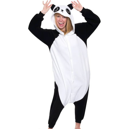 SILVER LILLY Adult Panda Plush One Piece Animal Halloween Costume