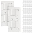 thumbnail image 3 of White Self-adhesive Cable Organizers with Cord Holders for Bedroom Office Use Pack of 50 PP Material, 3 of 3