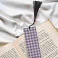 thumbnail image 6 of Kdxio Purple Floral Gingham Check Plaid Print Metal Tassel Bookmarks,Perfect Gift for Art Lovers and Bookworms Metal Bookmarks for Women, 6 of 8