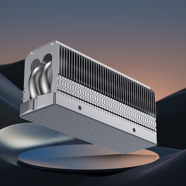 M.2 2280 SSD disipador de calor unidad de estado sólido radiador 2xAGHP soldadura por reflujo de tubo de calor