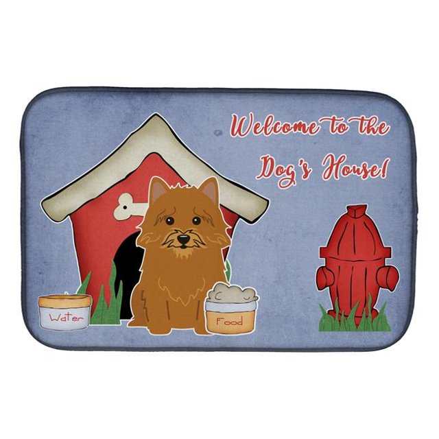 Carolines Treasures BB2774DDM Dog House Collection Norwich Terrier Dish Drying Mat