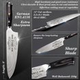 thumbnail image 3 of Cuchillo de chef Funistree Best Uncle Ever de acero inoxidable alemán de 20 cm, 3 of 7