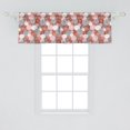 thumbnail image 2 of Ambesonne Japanese Print Window Valance, Flowers Fashion Art, 54" X 18", Cinnamon Pale Grey Blush, 2 of 3