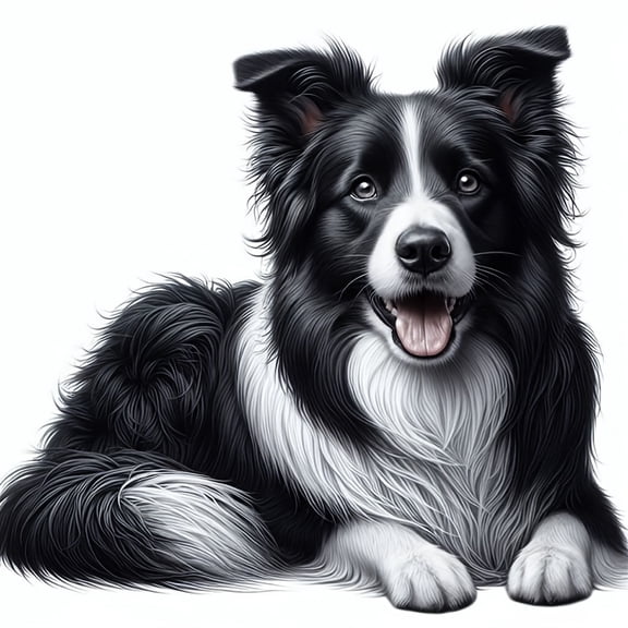 Diamond Painting Kits for Adults Border Collie Puppy Full Drill DIY Diamond Art for Adults Beginners Picture Art Crystal Painting for Home Wall Decor
