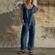 thumbnail image 1 of TaTaai Women's Spring Summer Two Piece Outfit Short Sleeve Round Neck T-Shirt and Cargo Trousers Solid Color Casual Matching Set for Daily Wear Gift, 1 of 9