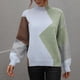 thumbnail image 5 of Suéteres Para Mujer Suéteres de Otoño Mangas Largas de Moda Cuello Redondo Color A Juego Tops Sueltos Blusa Suéter de Punto Odeerbi  ODB132204, 5 of 6