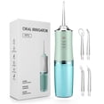 thumbnail image 1 of Irrigador bucal recargable por USB, irrigador bucal portátil con depósito de agua de 220 ml, limpiador dental IPX7, 1 of 5