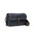 thumbnail image 3 of ONA The Bowery Leather/Waxed Canvas Camera Messenger Bag, Oxford Blue, 3 of 4