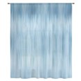 thumbnail image 2 of Light Blue Sheer Curtains 45 Inch Length, Light Filtering Voile Curtain Panel, Modern Abstract Art Ombre Striped Rod Pocket Drapes Window Treatments for Living Room Bedroom 52"x45", 2 of 9