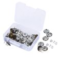 thumbnail image 1 of Jeans Buttons, 120Pcs Durable Iron Strong Convenient Pants Buttons, For Pants Men Short Skirts Ladies, 1 of 8