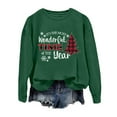 thumbnail image 3 of It's The Most Wonderful Time Of The Year Christmas Sweatshirts for Women Long Sleeve Crewneck Holiday Sweatshirt Pullover Top, 3 of 5