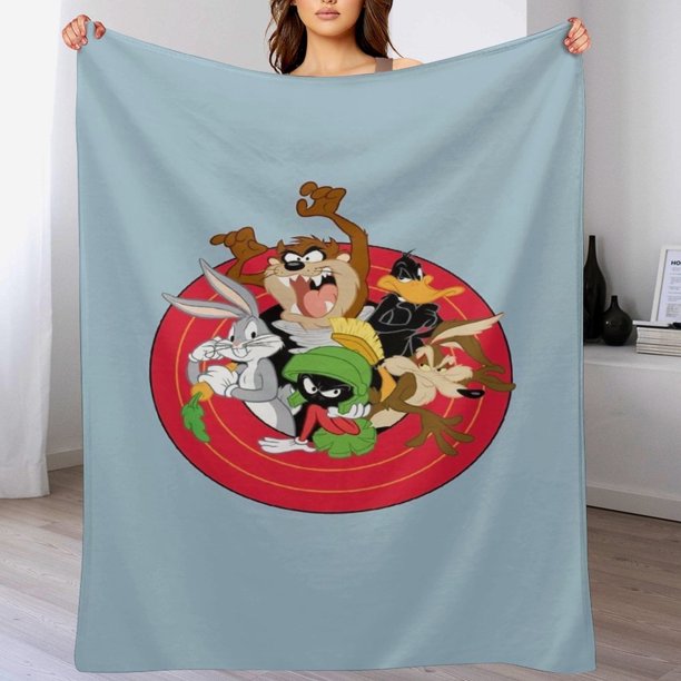 Manta de Bugs Bunny, súper suave, acogedora y cálida manta de felpa para niños y niñas, mantas de franela ligeras y difusas para sofá, cama, viajes, camping, regalos de 40 x 30 pulgadas
