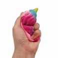 thumbnail image 4 of Juguetes blandos de unicornio para niños, regalos para fiestas, juguetes blandos kawaii de crecimiento lento, antiestrés, 11,4 x 8,5 cm (rosa), 4 of 5