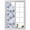 Gray Blue, variant on Reusable Frosted Window Coverings, Blue Coral Coastal Window Privacy Film Frosted, Summer Beach Ocean Starfish Conch Sun Blocking Windows Stickers for Kitchen Front Door, 23.6 x 59 Inches