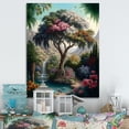thumbnail image 2 of Designart Tree At The Center Of Jungle Paradise I Canvas Wall Art, 2 of 5