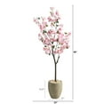 thumbnail image 2 of Nearly Natural 5.5' Cherry Blossom Artificial Tree in Sand Colored Planter, 2 of 4