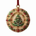 thumbnail image 2 of Acrylic Christmas Ornaments DIY Pearl Art Kits for Adults, Tree Patterns Hanging Diamond Art Christmas Ornaments Set with Pearls, Special-Shaped Gems & Velvet Ribbon, Christmas Decor Craft, 2 of 7